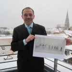 Jörg Reinholz unterstützt das Stadtjubiläum mit einer Patenschaft für das Bild "Die goldenen Zwanziger Jahre" 