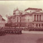 Militärparade auf dem Alten Garten um 1910